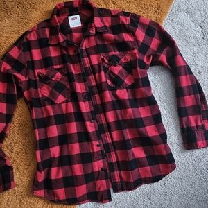 Levi's Buffalo Flannel Red & Black Plaid Shirt - Medium/Large